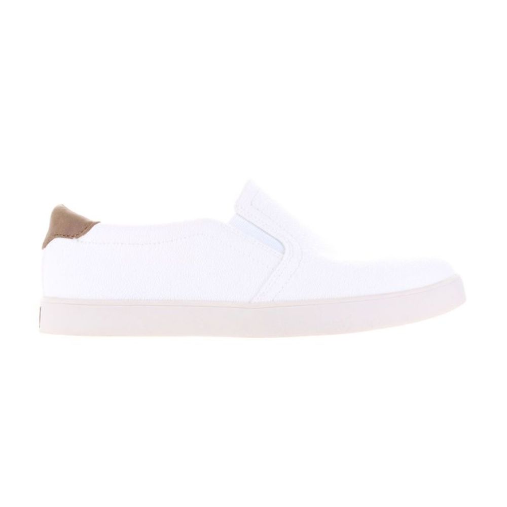 Dr. Scholl's Womens Madison White Casual Flats Size 8.5 Wide (C,D, W)